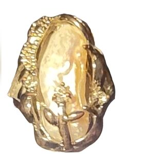 SALE ~ SS & Pearl Ring Sz5